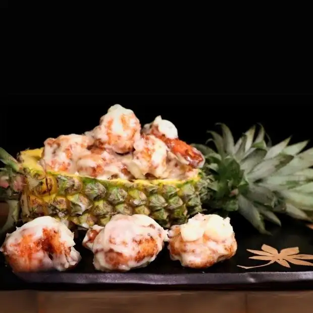 Cách làm Cách làm tôm sốt mayonnaise trái thơm chuẩn vị nhà hàng với chảo chiên Hình ảnh món Cách làm tôm sốt mayonnaise trái thơm chuẩn vị nhà hàng với chảo chiên - Công thức nấu ăn chi tiết