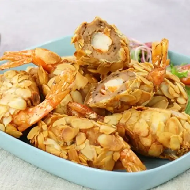 Cách làm Cách làm tôm bọc hạnh nhân chiên giòn thơm ngon, hấp dẫn mới lạ Hình ảnh món Cách làm tôm bọc hạnh nhân chiên giòn thơm ngon, hấp dẫn mới lạ - Công thức nấu ăn chi tiết