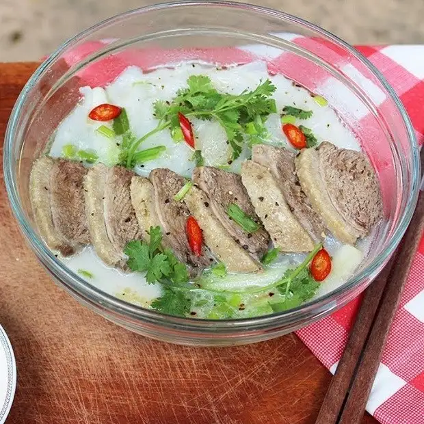 Cách làm Hướng dẫn cách nấu bánh canh bột xắt thịt vịt ngon đơn giản tại nhà Hình ảnh món Hướng dẫn cách nấu bánh canh bột xắt thịt vịt ngon đơn giản tại nhà - Công thức nấu ăn chi tiết