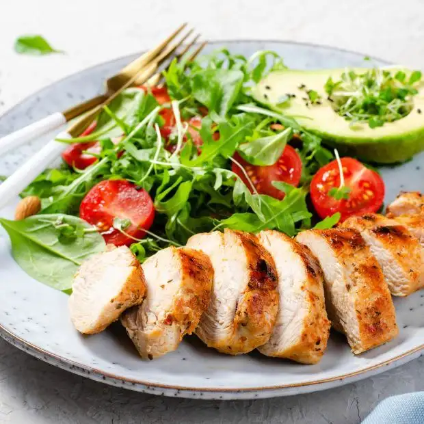 Hình ảnh món Cách làm ức gà nướng bằng nồi chiên không dầu đơn giản thơm ngon - Công thức nấu ăn chi tiết