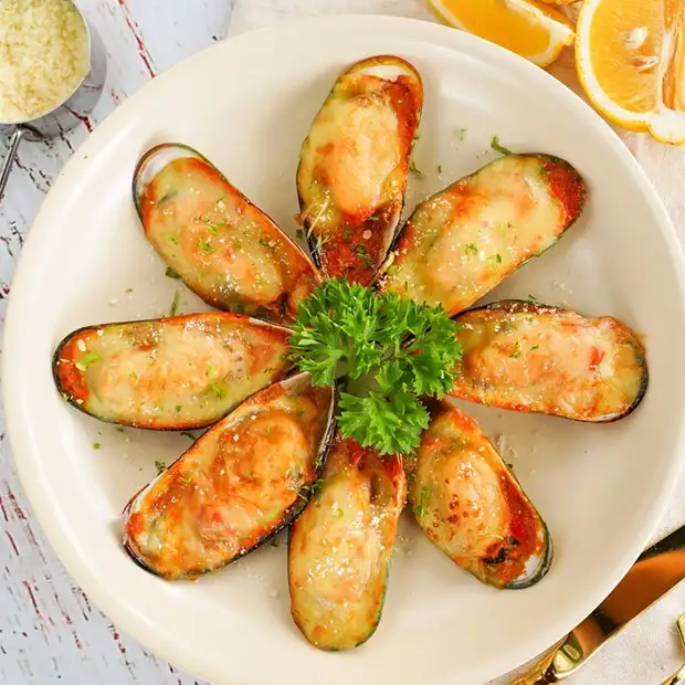 Hình ảnh món 2 cách làm vẹm nướng mỡ hành và nướng phô mai thơm lừng hấp dẫn - Công thức nấu ăn chi tiết